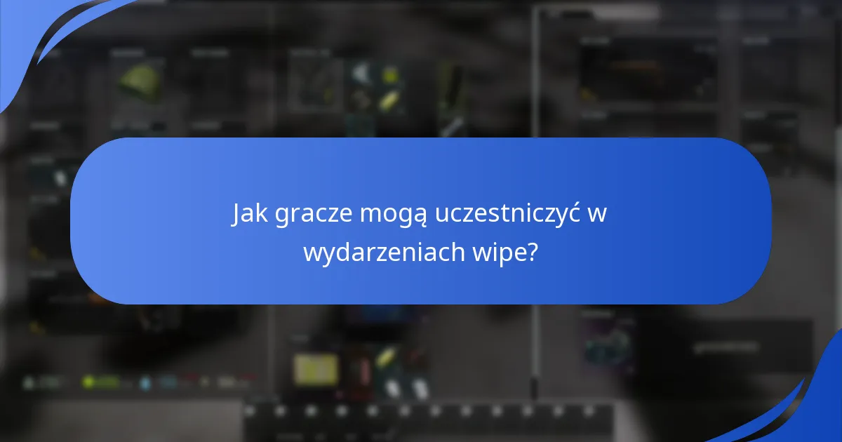 Jakie sezonowe nagrody mogą zdobyć gracze podczas wydarzeń wipe?