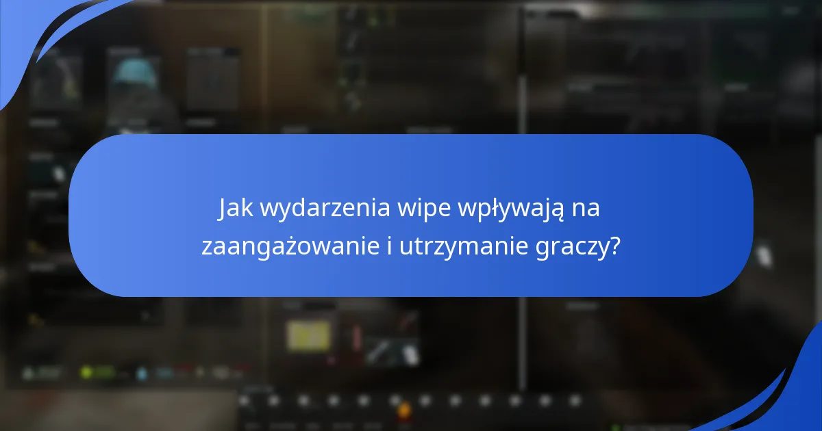 Jakie są oczekiwania dotyczące przyszłych nagród za wydarzenia wipe?